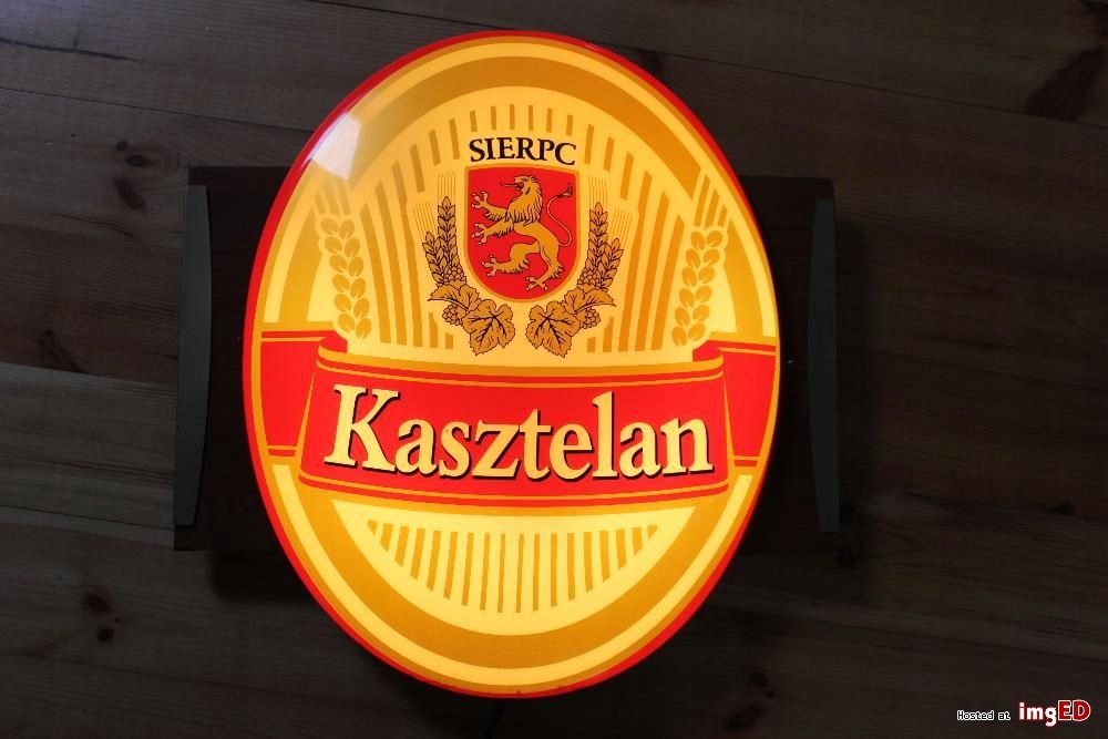 REKLAMA NEON PIWO KASZTELAN UNIKAT + TABLICA