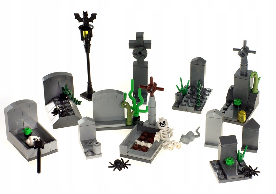 Cmentarz z klocków LEGO - Szkielet groby