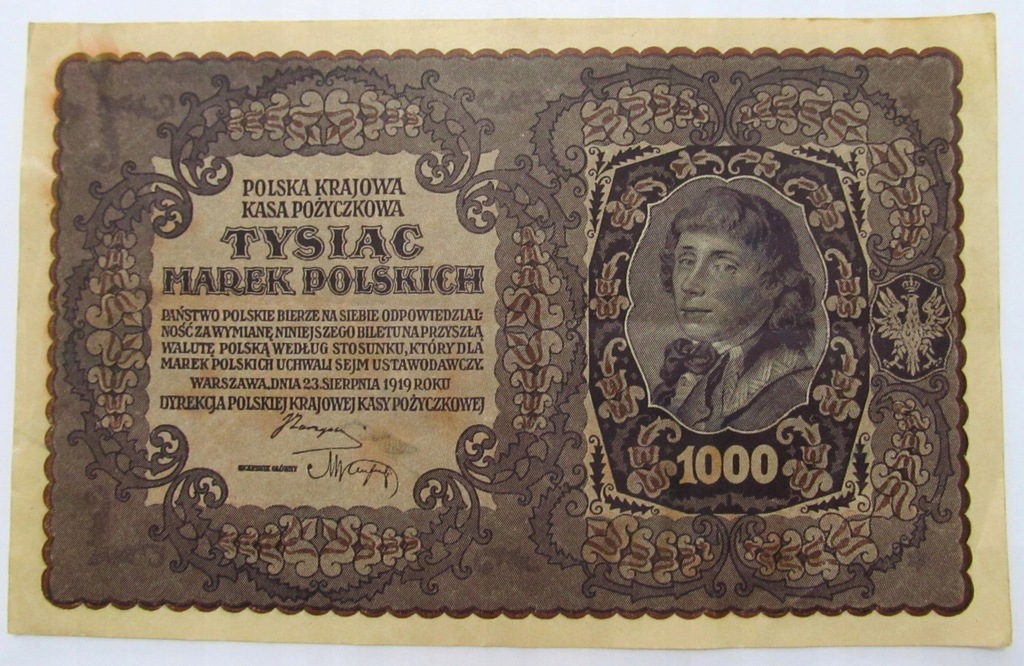 COINSNET --- POLSKA - 1000 MAREK 1919 II seria DH