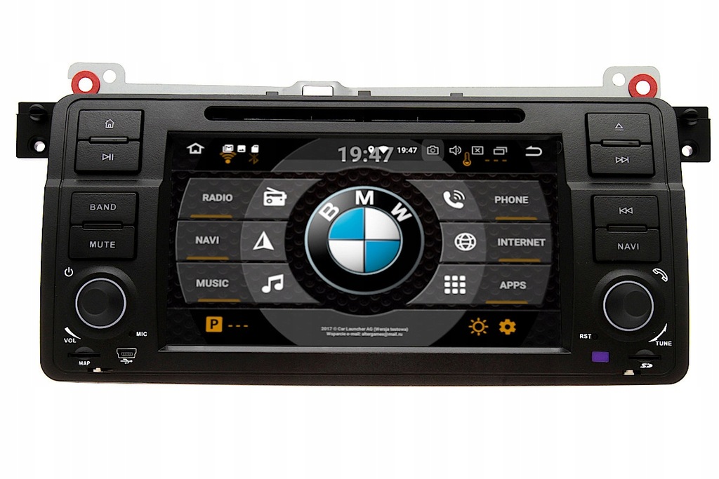 NAVI BMW SERIA 3 E46 ROVER ANDROID 7 2GB MONTAŻ PL 7563608987