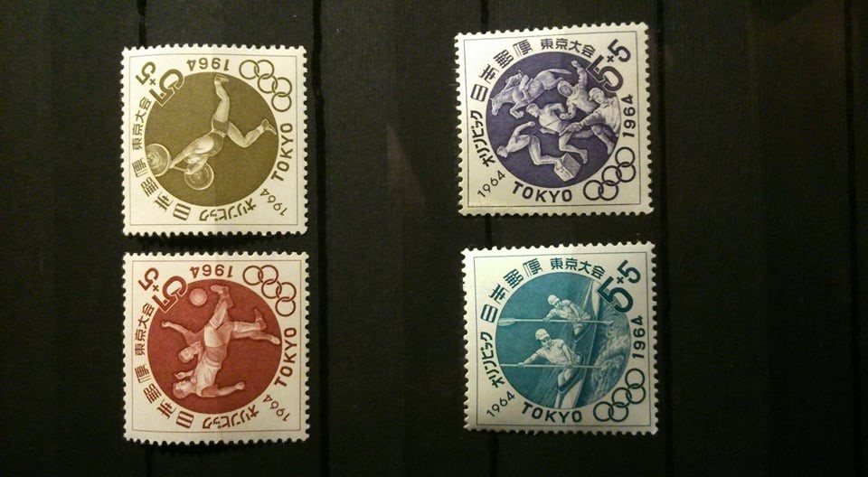 Olimpiada Tokio 1964 seria znaczki pocztowe 