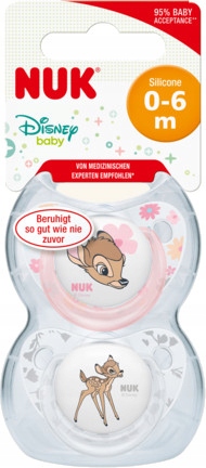 Nuk Smoczek Uspokajający Bambi 2szt 0-6m 730208