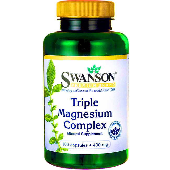 SWANSON TRIPLE MAGNESIUM Complex MAGNEZ 400mg 100k 7314241049