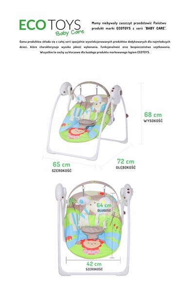 Bujaczek,leżaczek ECOTOYS