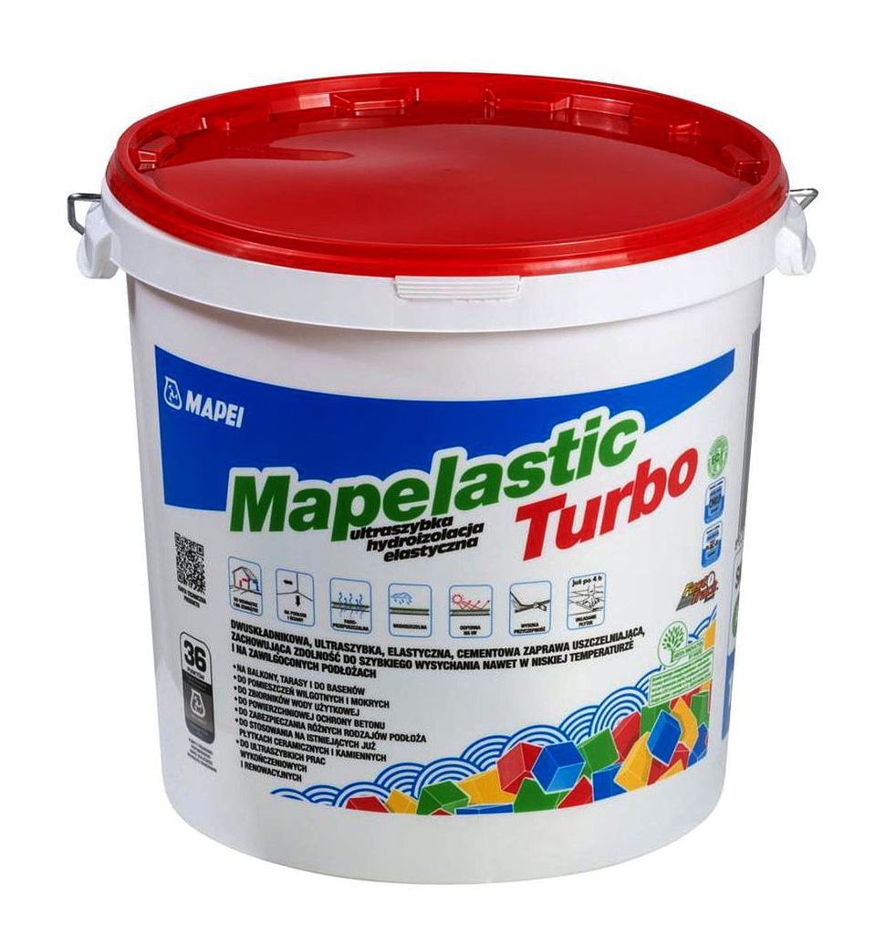 TARTI MAPEI MAPELASTIC TURBO HYDROIZOLACJA 18kg