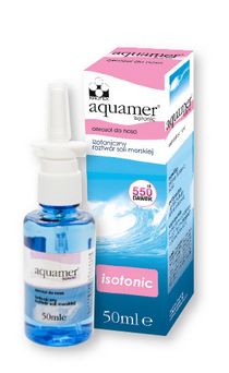 Aquamer isotonic 50ml aerozol nos sól morska APT