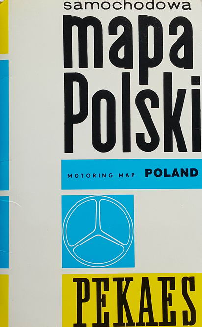 Mapa Polski 1976 - PEKAES