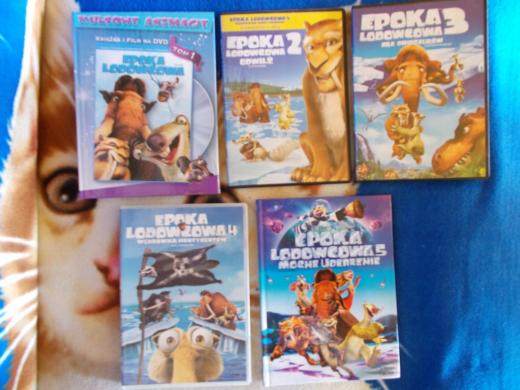 Epoka lodowcowa -wszystkie 5 części-komplet dvd