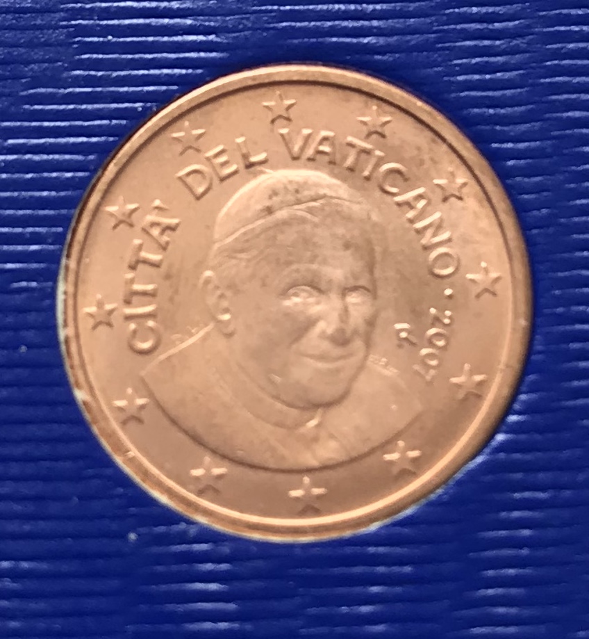 2 EURO - CENTY WATYKAN 2007 - PAPIEŻ BENEDYKT XVI