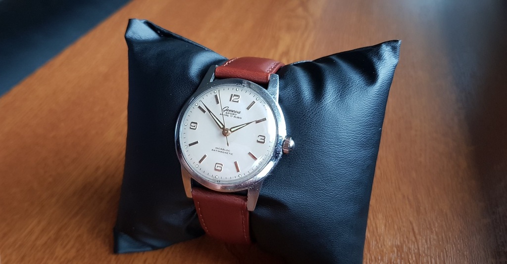 ZEGAREK VINTAGE GENEVA SPORT ANCRE 17 RUBIS