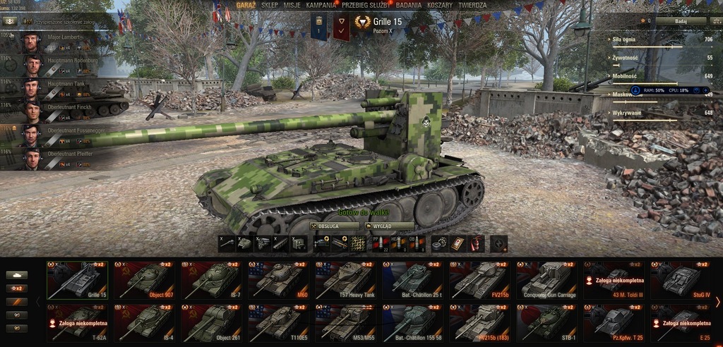 WOT Konto  21 x 10 Tier