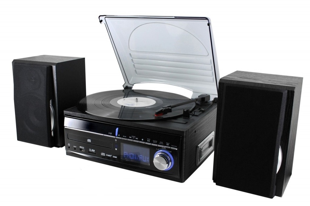 WIEŻA SOUNDMASTER RADIO FM CD USB KASETA ADAPTER