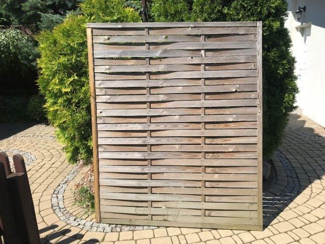 Płot lamelowy 150x180 panel drewniany ogrodzenie