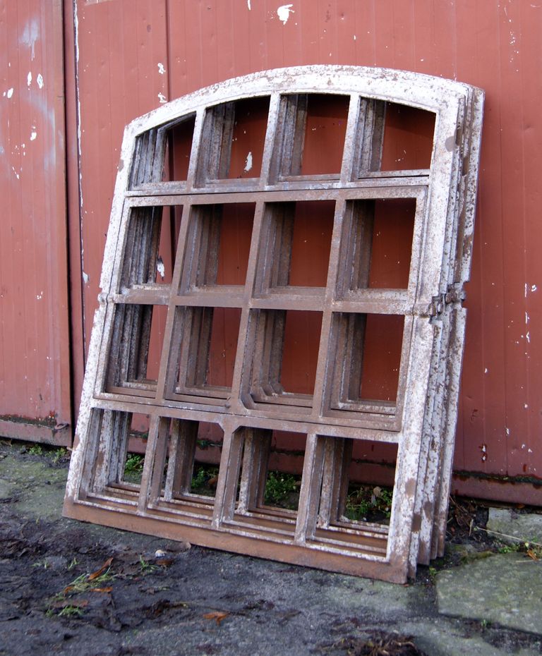 stare kute OKNO żeliwne ganek weranda loft vintage