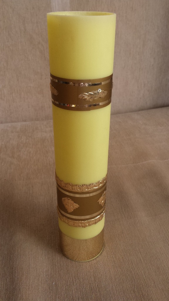 świeca liturgiczna na wkład olejowy 30 cm 6 cm