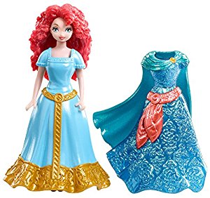 MATTEL MagiClip Merida Waleczna + sukienki UNIKAT
