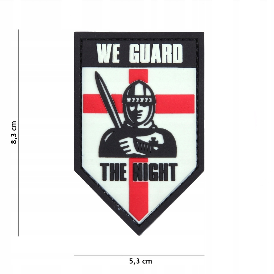 Naszywka 3D PVC - We Guard The Night - Biała