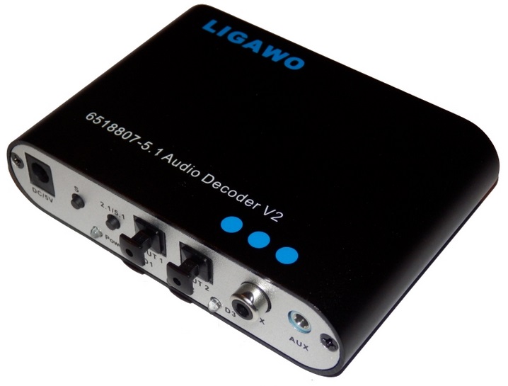 Ligawo 6518807 Amplituner 5.1 2.0 Dekoder DTS AC3