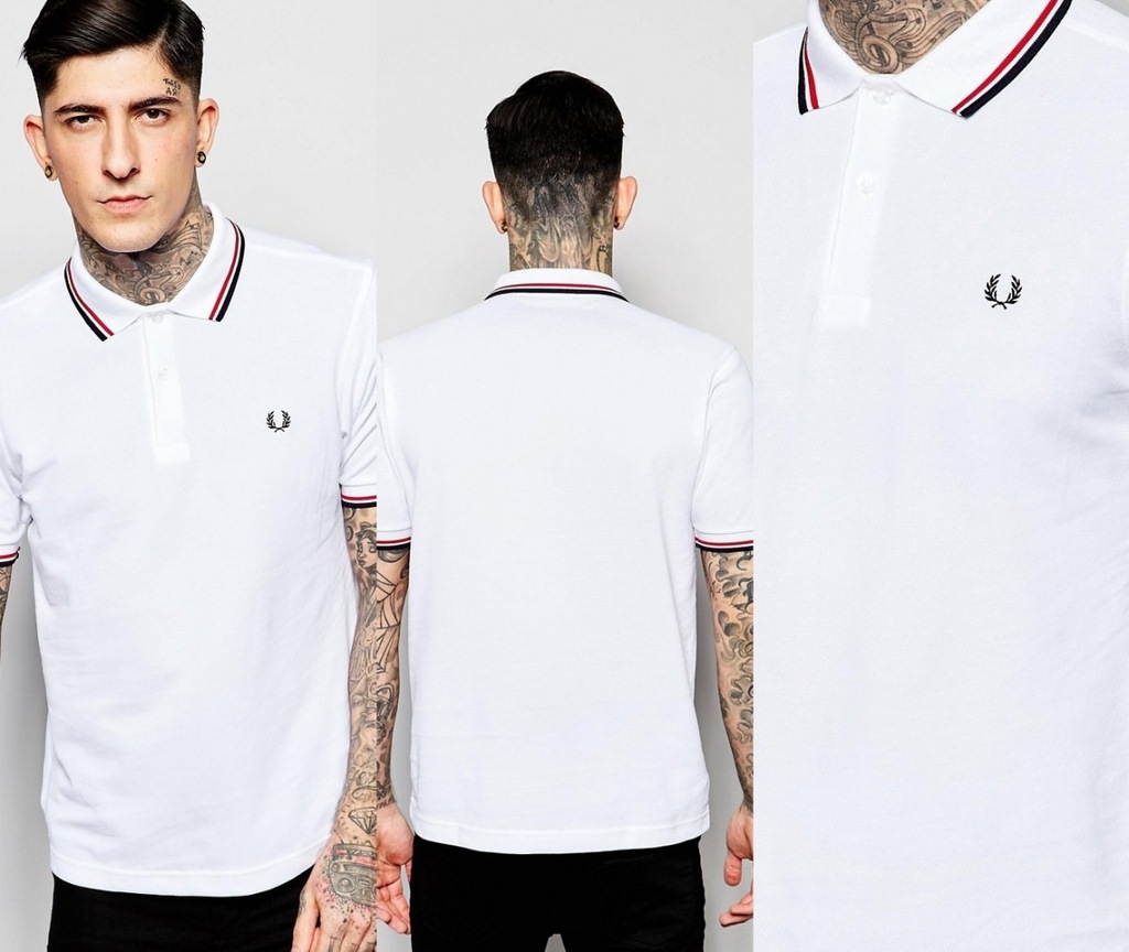 P-5-6-12 FRED PERRY T-SHIRT POLO SLIM FIT M