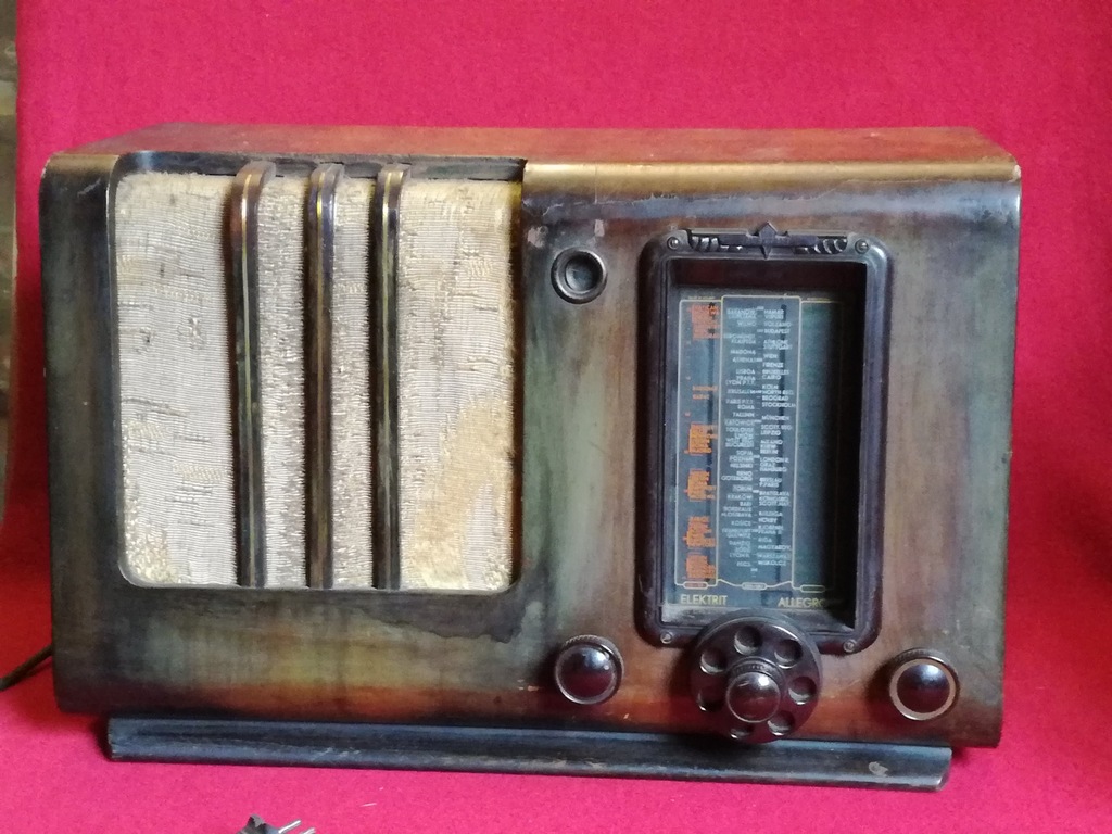 Radio Elektrit Allegro lampowe przedwojenne