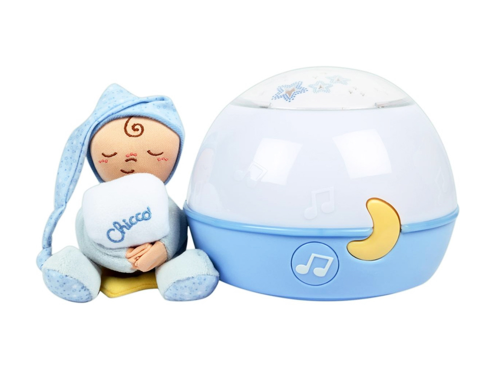 Chicco PROJEKTOR GWIAZDEK LAMPKA Z POZYTYWKĄ+LALKA