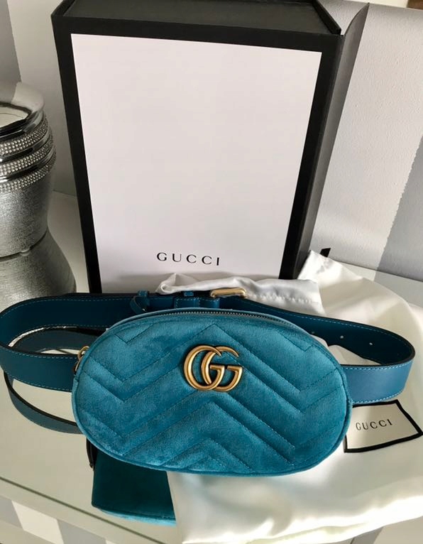 Gucci marmont belt bag nerka turkus