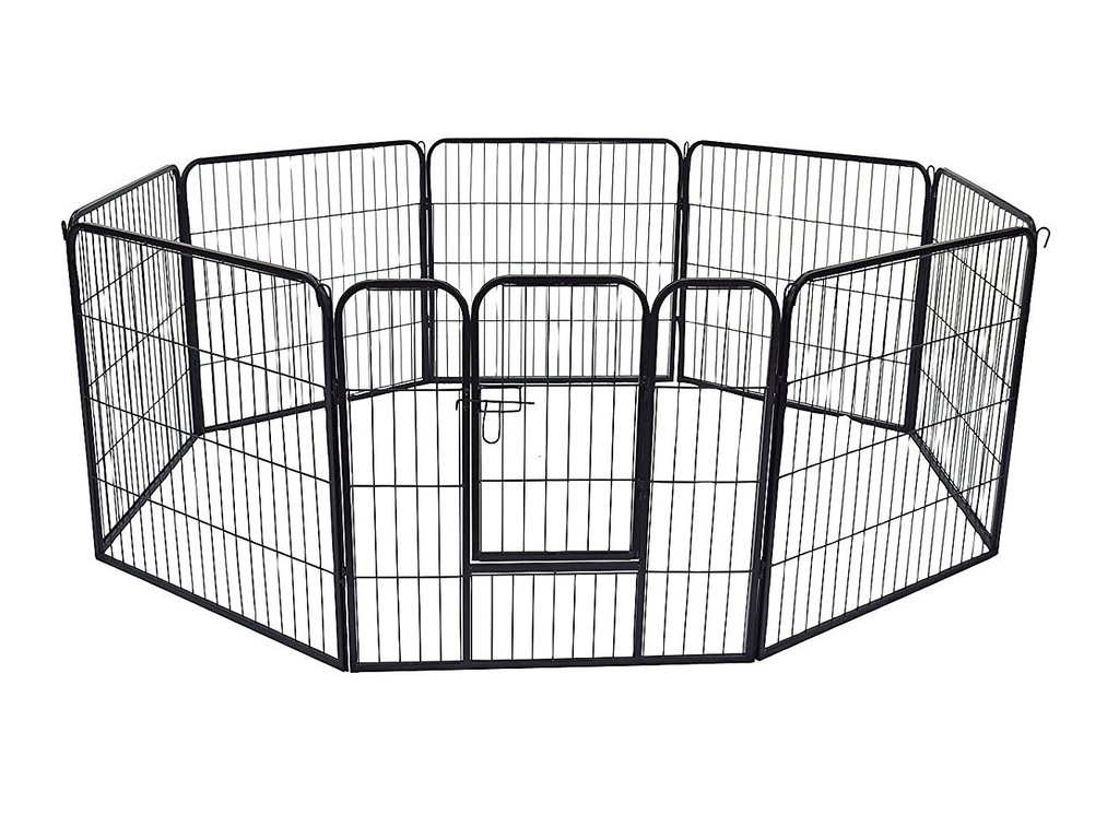 Metalowy Kojec Hodowlany Klatka dla Psa 8el. 100cm
