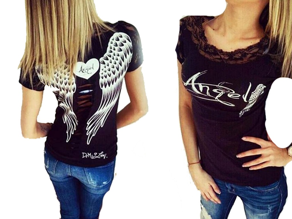 BLUZKA ZE SKRZYDŁAMI NA PLECACH ANGEL L B301