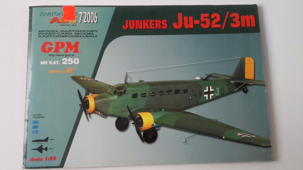 GPM Ju-52/3M + wręgi 1:33