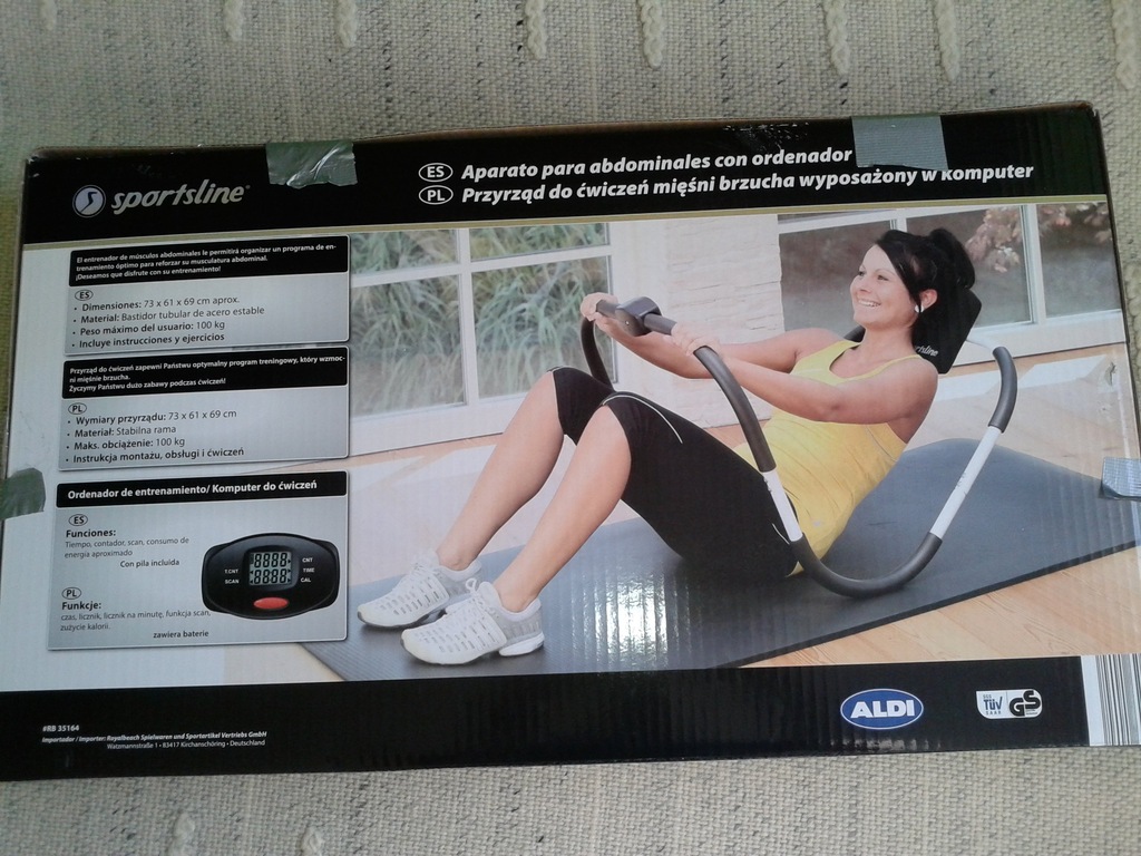 Przyrząd do ćwiczeń mięśni brzucha ALDI