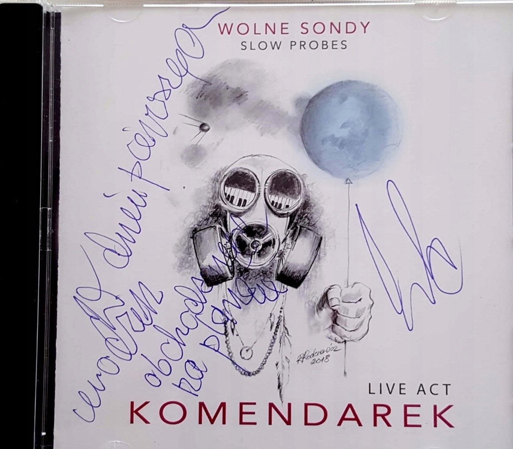 Władysław Komendarek - Wolne Sondy - autograf
