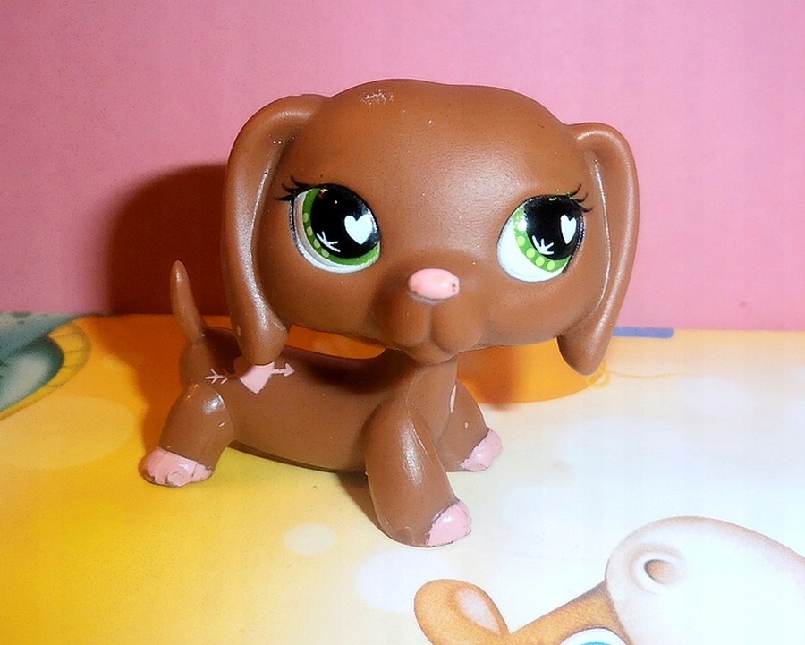 Littlest Pet Shop pies jamnik walentynkowy LPS