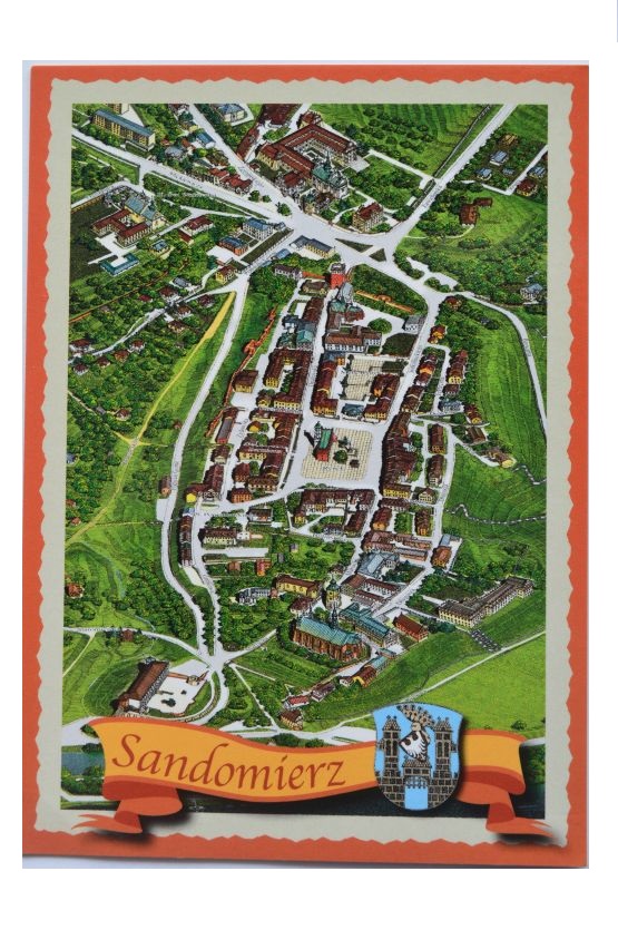 SANDOMIERZ -MAPA AKSONOMETRYCZNA