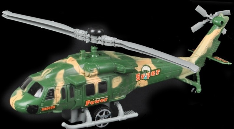 Helikopter wojskowy  z napedem 30cm, armia, żołnie