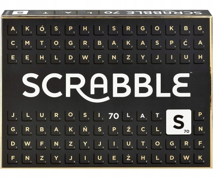 SCRABBLE EDYCJA LIMITOWANA 70 LAT SKRABLE MATTEL