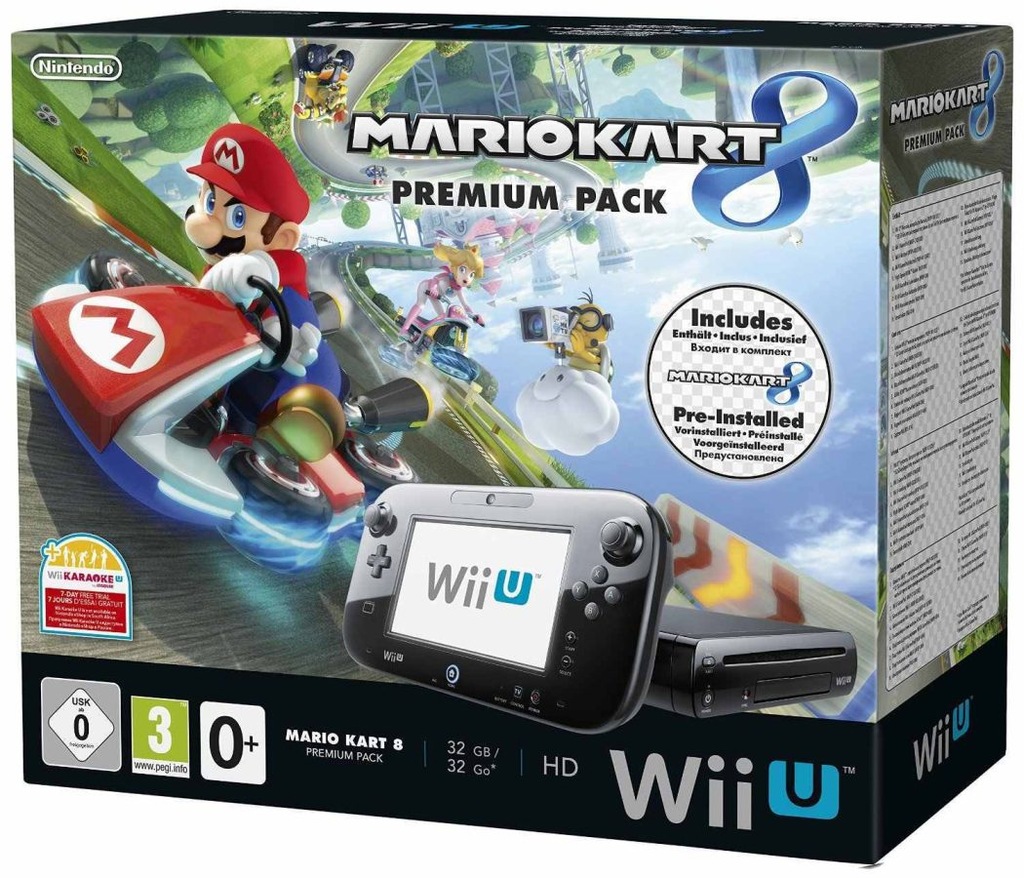 NINTENDO WII U 32GB PREMIUM MARIO KART 8 ED W-WA