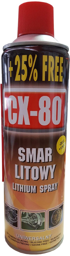 CX80 SMAR LITOWY UNIWERSALNY SPRAY 500ml