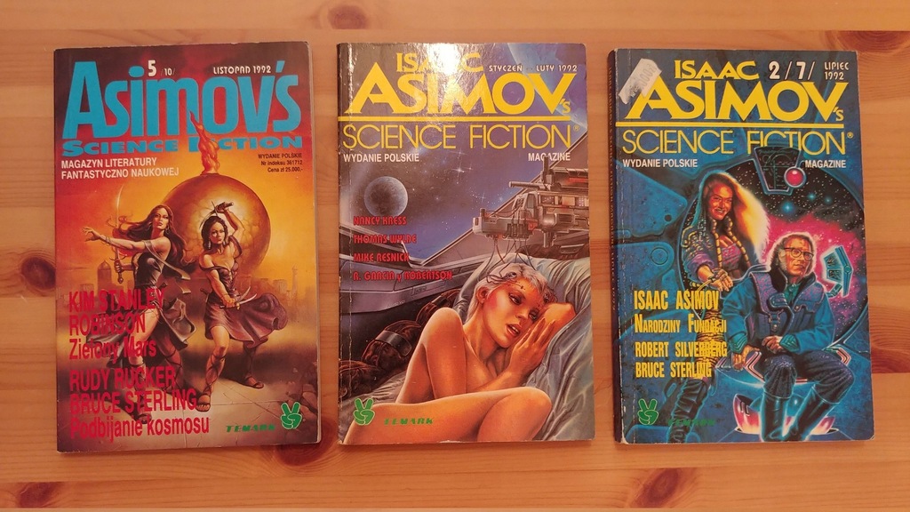 Asimov's Science Fiction 1992 3 szt
