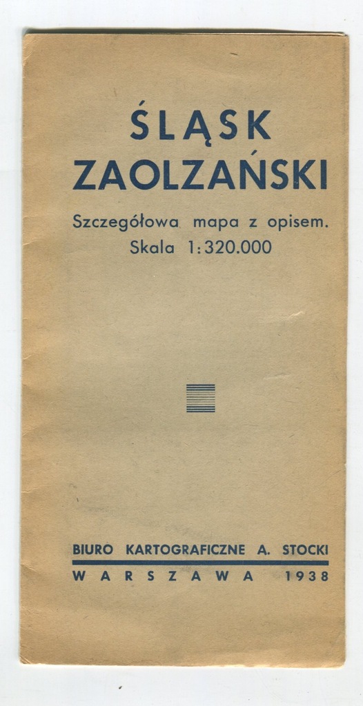 mapa ŚLĄSK ZAOLZAŃSKI 1938 Zaolzie Zaolziański