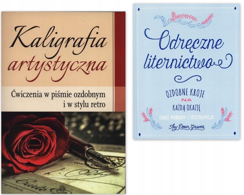 Kaligrafia litery artystyczne ozdobne liternictwo