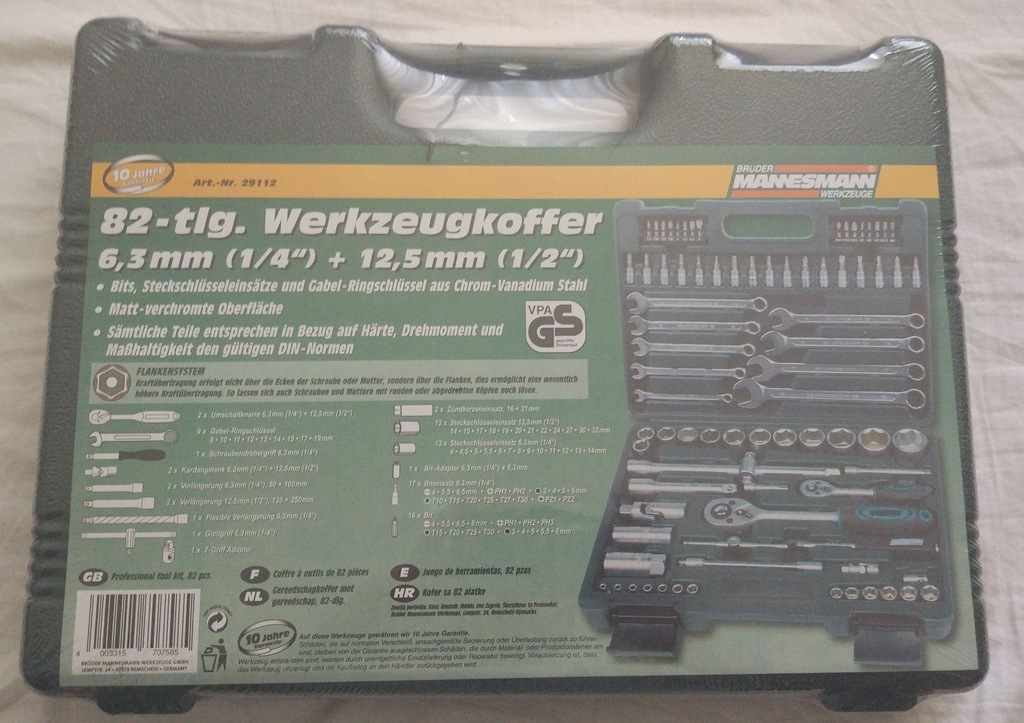 Narzędzia Mannesmann 80el w walizce zestaw M29112 - 7380854395 - oficjalne  archiwum Allegro