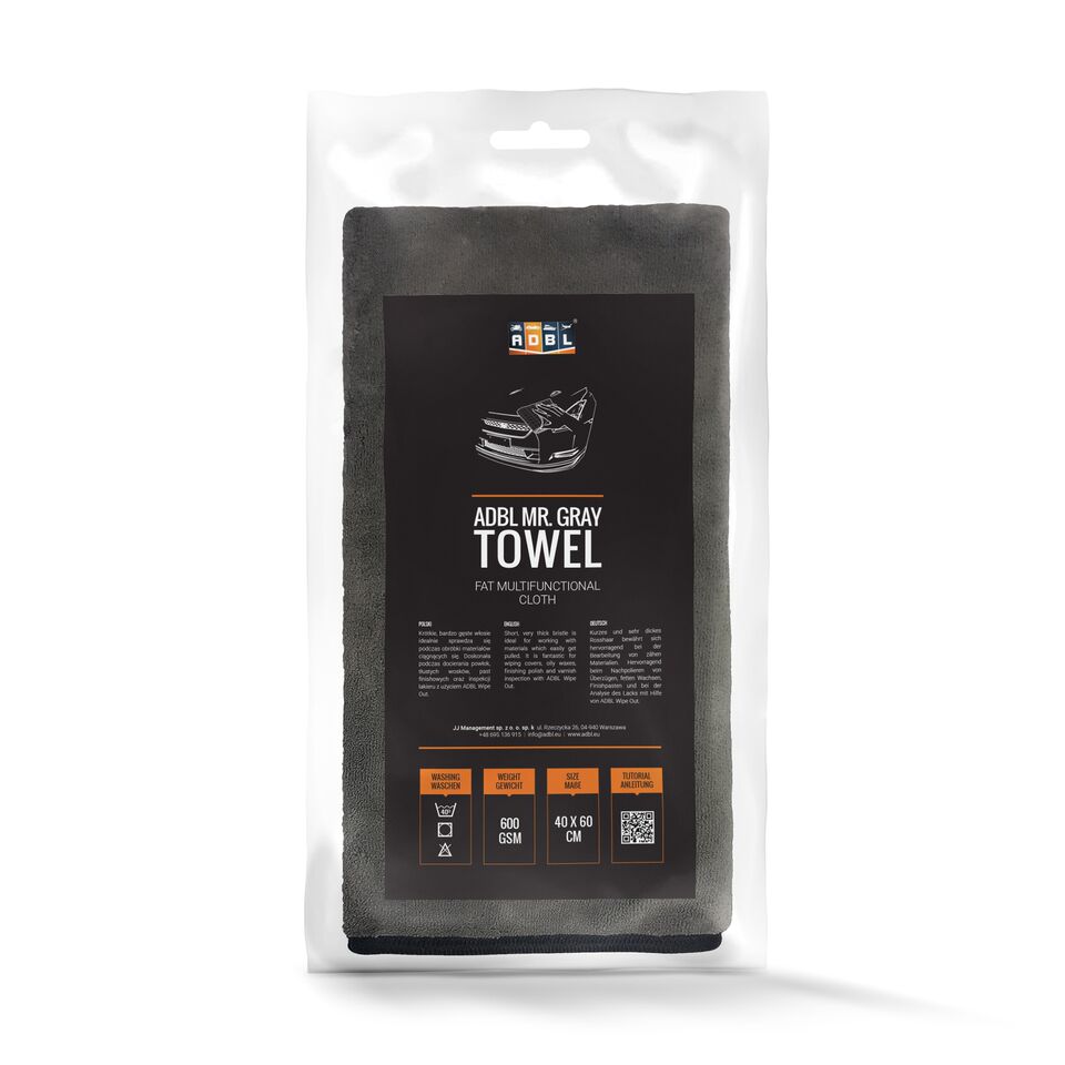ADBL Mr Gray Towel gruby ręcznik z mikrofibry P-Ń