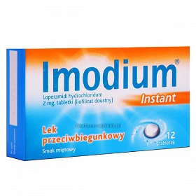 IMODIUM INSTANT 2mg 12 tabletek APTEKA