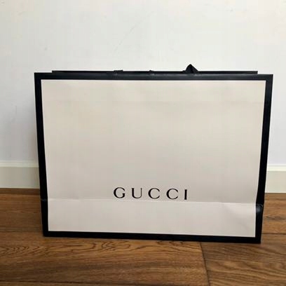 Duża torebka prezentowa papierowa Gucci oryginalna