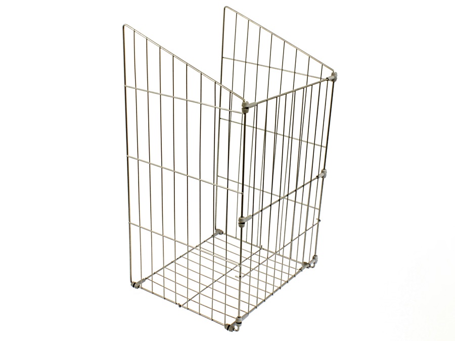 KOSZ NA BIELIZNĘ SREBR Z MOC.FRONTU DO SZAFKI 50cm