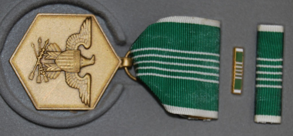 Vintage US Medal For Military Merit Green & Wh