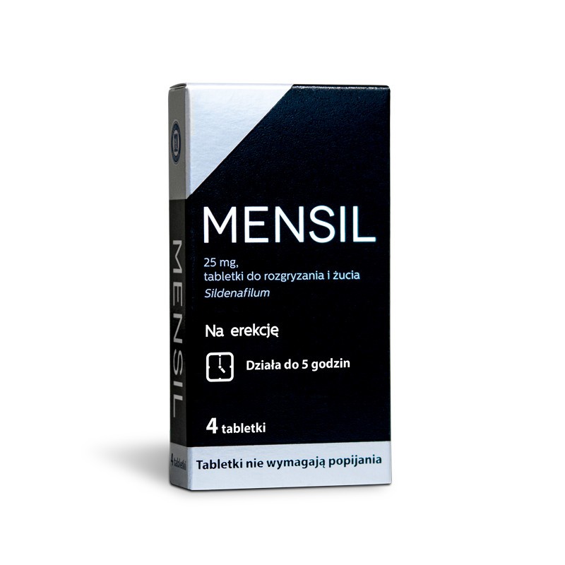 Mensil 25 mg, tabletki do rozgr. i żucia, 4 szt.