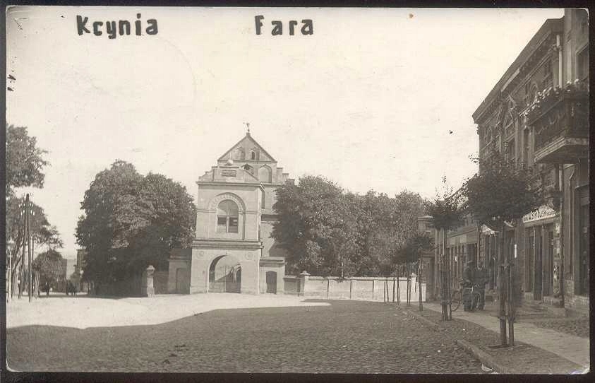 KCYNIA, POW.NAKŁO - FARA, KARTKA FOTOGRAFICZNA