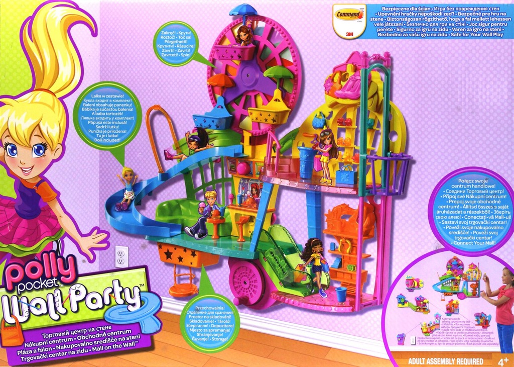 CENTRUM HANDLOWE PRZYGODA POLLY POCKET NA ŚCIANIE