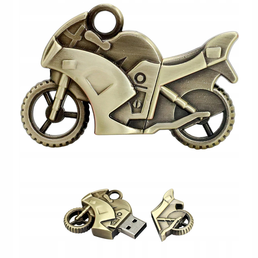 PREZENT PENDRIVE 32GB MOTOR ŚCIGACZ METALOWY